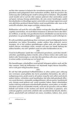 Image of the Page - 208 - in INSTRUKTIONEN UND ORDNUNGEN DER STIFTSHERRSCHAFT KLOSTERNEUBURG - Quellen zur Verwaltung sowie zur Land- und Forstwirtschaft einer geistlichen Grundherrschaft in der Frühen Neuzeit