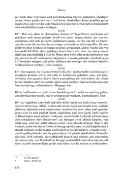 Image of the Page - 236 - in INSTRUKTIONEN UND ORDNUNGEN DER STIFTSHERRSCHAFT KLOSTERNEUBURG - Quellen zur Verwaltung sowie zur Land- und Forstwirtschaft einer geistlichen Grundherrschaft in der Frühen Neuzeit