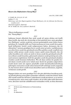 Image of the Page - 249 - in INSTRUKTIONEN UND ORDNUNGEN DER STIFTSHERRSCHAFT KLOSTERNEUBURG - Quellen zur Verwaltung sowie zur Land- und Forstwirtschaft einer geistlichen Grundherrschaft in der Frühen Neuzeit