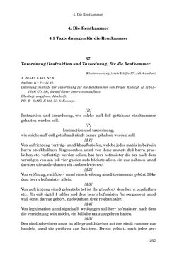 Bild der Seite - 257 - in INSTRUKTIONEN UND ORDNUNGEN DER STIFTSHERRSCHAFT KLOSTERNEUBURG - Quellen zur Verwaltung sowie zur Land- und Forstwirtschaft einer geistlichen Grundherrschaft in der Frühen Neuzeit