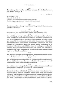 Bild der Seite - 259 - in INSTRUKTIONEN UND ORDNUNGEN DER STIFTSHERRSCHAFT KLOSTERNEUBURG - Quellen zur Verwaltung sowie zur Land- und Forstwirtschaft einer geistlichen Grundherrschaft in der Frühen Neuzeit