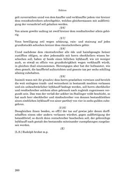 Image of the Page - 260 - in INSTRUKTIONEN UND ORDNUNGEN DER STIFTSHERRSCHAFT KLOSTERNEUBURG - Quellen zur Verwaltung sowie zur Land- und Forstwirtschaft einer geistlichen Grundherrschaft in der Frühen Neuzeit