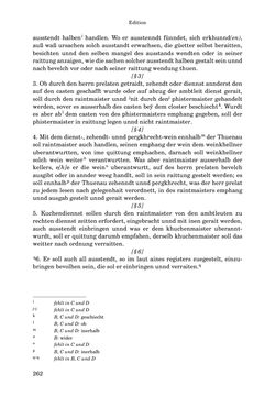 Image of the Page - 262 - in INSTRUKTIONEN UND ORDNUNGEN DER STIFTSHERRSCHAFT KLOSTERNEUBURG - Quellen zur Verwaltung sowie zur Land- und Forstwirtschaft einer geistlichen Grundherrschaft in der Frühen Neuzeit