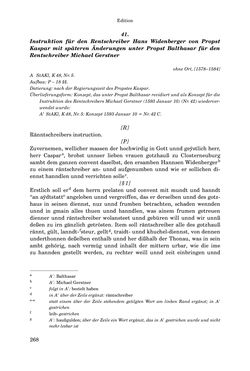 Image of the Page - 268 - in INSTRUKTIONEN UND ORDNUNGEN DER STIFTSHERRSCHAFT KLOSTERNEUBURG - Quellen zur Verwaltung sowie zur Land- und Forstwirtschaft einer geistlichen Grundherrschaft in der Frühen Neuzeit