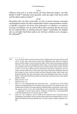 Image of the Page - 273 - in INSTRUKTIONEN UND ORDNUNGEN DER STIFTSHERRSCHAFT KLOSTERNEUBURG - Quellen zur Verwaltung sowie zur Land- und Forstwirtschaft einer geistlichen Grundherrschaft in der Frühen Neuzeit