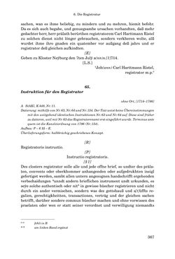 Image of the Page - 367 - in INSTRUKTIONEN UND ORDNUNGEN DER STIFTSHERRSCHAFT KLOSTERNEUBURG - Quellen zur Verwaltung sowie zur Land- und Forstwirtschaft einer geistlichen Grundherrschaft in der Frühen Neuzeit