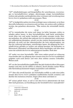 Image of the Page - 391 - in INSTRUKTIONEN UND ORDNUNGEN DER STIFTSHERRSCHAFT KLOSTERNEUBURG - Quellen zur Verwaltung sowie zur Land- und Forstwirtschaft einer geistlichen Grundherrschaft in der Frühen Neuzeit