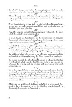 Image of the Page - 394 - in INSTRUKTIONEN UND ORDNUNGEN DER STIFTSHERRSCHAFT KLOSTERNEUBURG - Quellen zur Verwaltung sowie zur Land- und Forstwirtschaft einer geistlichen Grundherrschaft in der Frühen Neuzeit