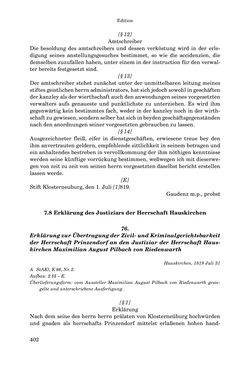 Image of the Page - 402 - in INSTRUKTIONEN UND ORDNUNGEN DER STIFTSHERRSCHAFT KLOSTERNEUBURG - Quellen zur Verwaltung sowie zur Land- und Forstwirtschaft einer geistlichen Grundherrschaft in der Frühen Neuzeit