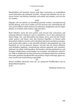 Bild der Seite - 445 - in INSTRUKTIONEN UND ORDNUNGEN DER STIFTSHERRSCHAFT KLOSTERNEUBURG - Quellen zur Verwaltung sowie zur Land- und Forstwirtschaft einer geistlichen Grundherrschaft in der Frühen Neuzeit