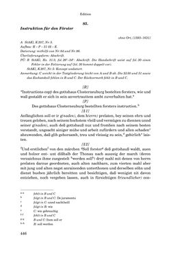 Bild der Seite - 446 - in INSTRUKTIONEN UND ORDNUNGEN DER STIFTSHERRSCHAFT KLOSTERNEUBURG - Quellen zur Verwaltung sowie zur Land- und Forstwirtschaft einer geistlichen Grundherrschaft in der Frühen Neuzeit