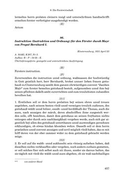Image of the Page - 457 - in INSTRUKTIONEN UND ORDNUNGEN DER STIFTSHERRSCHAFT KLOSTERNEUBURG - Quellen zur Verwaltung sowie zur Land- und Forstwirtschaft einer geistlichen Grundherrschaft in der Frühen Neuzeit