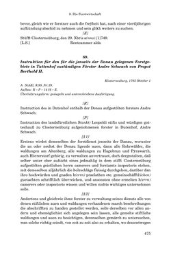 Image of the Page - 475 - in INSTRUKTIONEN UND ORDNUNGEN DER STIFTSHERRSCHAFT KLOSTERNEUBURG - Quellen zur Verwaltung sowie zur Land- und Forstwirtschaft einer geistlichen Grundherrschaft in der Frühen Neuzeit