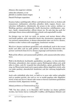 Image of the Page - 488 - in INSTRUKTIONEN UND ORDNUNGEN DER STIFTSHERRSCHAFT KLOSTERNEUBURG - Quellen zur Verwaltung sowie zur Land- und Forstwirtschaft einer geistlichen Grundherrschaft in der Frühen Neuzeit