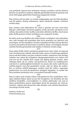 Image of the Page - 519 - in INSTRUKTIONEN UND ORDNUNGEN DER STIFTSHERRSCHAFT KLOSTERNEUBURG - Quellen zur Verwaltung sowie zur Land- und Forstwirtschaft einer geistlichen Grundherrschaft in der Frühen Neuzeit