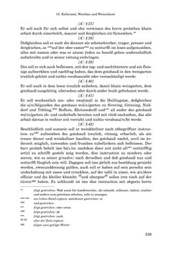 Bild der Seite - 539 - in INSTRUKTIONEN UND ORDNUNGEN DER STIFTSHERRSCHAFT KLOSTERNEUBURG - Quellen zur Verwaltung sowie zur Land- und Forstwirtschaft einer geistlichen Grundherrschaft in der Frühen Neuzeit