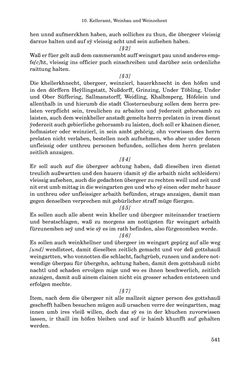 Bild der Seite - 541 - in INSTRUKTIONEN UND ORDNUNGEN DER STIFTSHERRSCHAFT KLOSTERNEUBURG - Quellen zur Verwaltung sowie zur Land- und Forstwirtschaft einer geistlichen Grundherrschaft in der Frühen Neuzeit