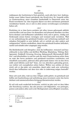 Bild der Seite - 548 - in INSTRUKTIONEN UND ORDNUNGEN DER STIFTSHERRSCHAFT KLOSTERNEUBURG - Quellen zur Verwaltung sowie zur Land- und Forstwirtschaft einer geistlichen Grundherrschaft in der Frühen Neuzeit