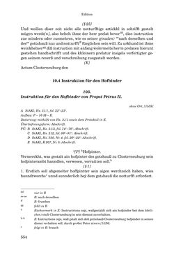 Image of the Page - 554 - in INSTRUKTIONEN UND ORDNUNGEN DER STIFTSHERRSCHAFT KLOSTERNEUBURG - Quellen zur Verwaltung sowie zur Land- und Forstwirtschaft einer geistlichen Grundherrschaft in der Frühen Neuzeit