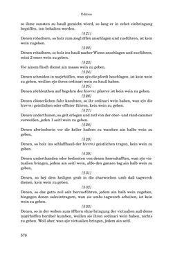 Bild der Seite - 578 - in INSTRUKTIONEN UND ORDNUNGEN DER STIFTSHERRSCHAFT KLOSTERNEUBURG - Quellen zur Verwaltung sowie zur Land- und Forstwirtschaft einer geistlichen Grundherrschaft in der Frühen Neuzeit