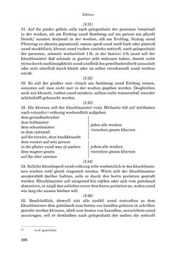 Image of the Page - 596 - in INSTRUKTIONEN UND ORDNUNGEN DER STIFTSHERRSCHAFT KLOSTERNEUBURG - Quellen zur Verwaltung sowie zur Land- und Forstwirtschaft einer geistlichen Grundherrschaft in der Frühen Neuzeit