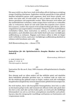 Bild der Seite - 663 - in INSTRUKTIONEN UND ORDNUNGEN DER STIFTSHERRSCHAFT KLOSTERNEUBURG - Quellen zur Verwaltung sowie zur Land- und Forstwirtschaft einer geistlichen Grundherrschaft in der Frühen Neuzeit