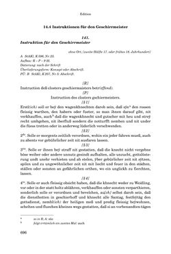 Bild der Seite - 696 - in INSTRUKTIONEN UND ORDNUNGEN DER STIFTSHERRSCHAFT KLOSTERNEUBURG - Quellen zur Verwaltung sowie zur Land- und Forstwirtschaft einer geistlichen Grundherrschaft in der Frühen Neuzeit