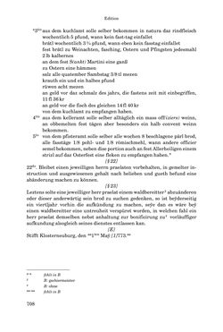 Image of the Page - 708 - in INSTRUKTIONEN UND ORDNUNGEN DER STIFTSHERRSCHAFT KLOSTERNEUBURG - Quellen zur Verwaltung sowie zur Land- und Forstwirtschaft einer geistlichen Grundherrschaft in der Frühen Neuzeit