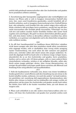 Bild der Seite - 719 - in INSTRUKTIONEN UND ORDNUNGEN DER STIFTSHERRSCHAFT KLOSTERNEUBURG - Quellen zur Verwaltung sowie zur Land- und Forstwirtschaft einer geistlichen Grundherrschaft in der Frühen Neuzeit
