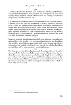 Bild der Seite - 723 - in INSTRUKTIONEN UND ORDNUNGEN DER STIFTSHERRSCHAFT KLOSTERNEUBURG - Quellen zur Verwaltung sowie zur Land- und Forstwirtschaft einer geistlichen Grundherrschaft in der Frühen Neuzeit