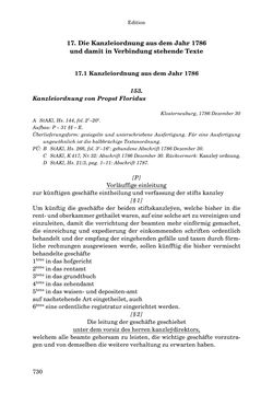 Bild der Seite - 730 - in INSTRUKTIONEN UND ORDNUNGEN DER STIFTSHERRSCHAFT KLOSTERNEUBURG - Quellen zur Verwaltung sowie zur Land- und Forstwirtschaft einer geistlichen Grundherrschaft in der Frühen Neuzeit