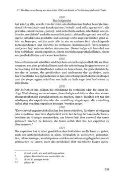 Bild der Seite - 731 - in INSTRUKTIONEN UND ORDNUNGEN DER STIFTSHERRSCHAFT KLOSTERNEUBURG - Quellen zur Verwaltung sowie zur Land- und Forstwirtschaft einer geistlichen Grundherrschaft in der Frühen Neuzeit