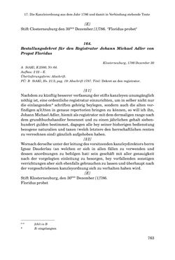 Bild der Seite - 763 - in INSTRUKTIONEN UND ORDNUNGEN DER STIFTSHERRSCHAFT KLOSTERNEUBURG - Quellen zur Verwaltung sowie zur Land- und Forstwirtschaft einer geistlichen Grundherrschaft in der Frühen Neuzeit