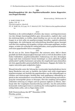 Bild der Seite - 765 - in INSTRUKTIONEN UND ORDNUNGEN DER STIFTSHERRSCHAFT KLOSTERNEUBURG - Quellen zur Verwaltung sowie zur Land- und Forstwirtschaft einer geistlichen Grundherrschaft in der Frühen Neuzeit