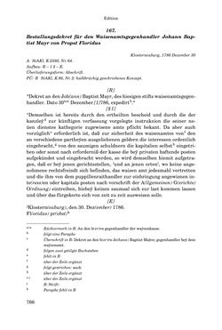 Image of the Page - 766 - in INSTRUKTIONEN UND ORDNUNGEN DER STIFTSHERRSCHAFT KLOSTERNEUBURG - Quellen zur Verwaltung sowie zur Land- und Forstwirtschaft einer geistlichen Grundherrschaft in der Frühen Neuzeit