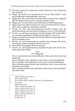 Image of the Page - 779 - in INSTRUKTIONEN UND ORDNUNGEN DER STIFTSHERRSCHAFT KLOSTERNEUBURG - Quellen zur Verwaltung sowie zur Land- und Forstwirtschaft einer geistlichen Grundherrschaft in der Frühen Neuzeit