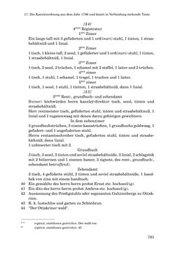 Bild der Seite - 781 - in INSTRUKTIONEN UND ORDNUNGEN DER STIFTSHERRSCHAFT KLOSTERNEUBURG - Quellen zur Verwaltung sowie zur Land- und Forstwirtschaft einer geistlichen Grundherrschaft in der Frühen Neuzeit