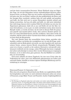 Bild der Seite - 83 - in „Österreich wird meine Stimme erkennen lernen wie die Stimme Gottes in der Wüste“ - Tagebücher 1839–1858, Band I
