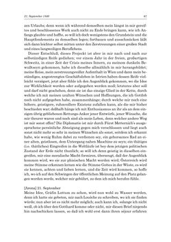 Image of the Page - 87 - in „Österreich wird meine Stimme erkennen lernen wie die Stimme Gottes in der Wüste“ - Tagebücher 1839–1858, Volume I