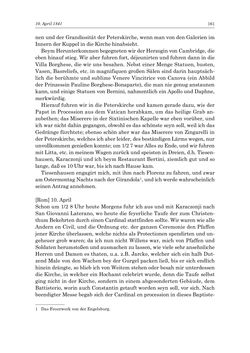 Bild der Seite - 161 - in „Österreich wird meine Stimme erkennen lernen wie die Stimme Gottes in der Wüste“ - Tagebücher 1839–1858, Band I