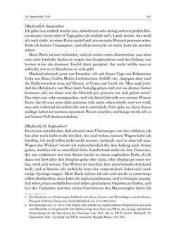 Bild der Seite - 197 - in „Österreich wird meine Stimme erkennen lernen wie die Stimme Gottes in der Wüste“ - Tagebücher 1839–1858, Band I