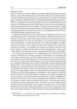 Bild der Seite - 274 - in „Österreich wird meine Stimme erkennen lernen wie die Stimme Gottes in der Wüste“ - Tagebücher 1839–1858, Band I