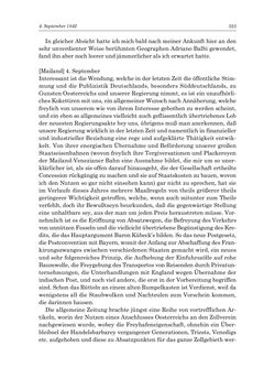 Bild der Seite - 323 - in „Österreich wird meine Stimme erkennen lernen wie die Stimme Gottes in der Wüste“ - Tagebücher 1839–1858, Band I
