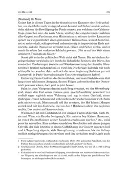 Bild der Seite - 371 - in „Österreich wird meine Stimme erkennen lernen wie die Stimme Gottes in der Wüste“ - Tagebücher 1839–1858, Band I