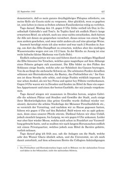 Image of the Page - 427 - in „Österreich wird meine Stimme erkennen lernen wie die Stimme Gottes in der Wüste“ - Tagebücher 1839–1858, Volume I