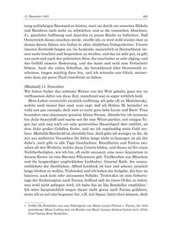 Image of the Page - 465 - in „Österreich wird meine Stimme erkennen lernen wie die Stimme Gottes in der Wüste“ - Tagebücher 1839–1858, Volume I