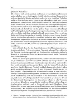 Image of the Page - 474 - in „Österreich wird meine Stimme erkennen lernen wie die Stimme Gottes in der Wüste“ - Tagebücher 1839–1858, Volume I