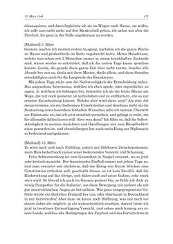Image of the Page - 477 - in „Österreich wird meine Stimme erkennen lernen wie die Stimme Gottes in der Wüste“ - Tagebücher 1839–1858, Volume I