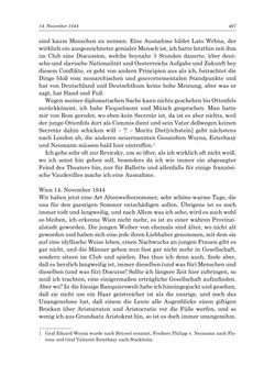 Image of the Page - 497 - in „Österreich wird meine Stimme erkennen lernen wie die Stimme Gottes in der Wüste“ - Tagebücher 1839–1858, Volume I