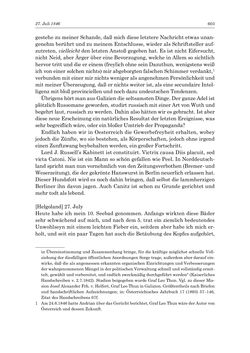 Image of the Page - 603 - in „Österreich wird meine Stimme erkennen lernen wie die Stimme Gottes in der Wüste“ - Tagebücher 1839–1858, Volume I